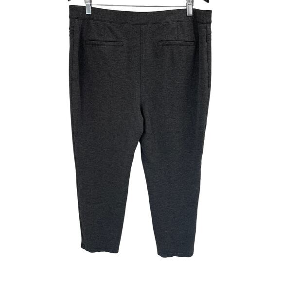 CHICO'S Gray Career Ponte Knit Pants Size 2.5 Short or Large Short Minimalist - Picture 2 of 8